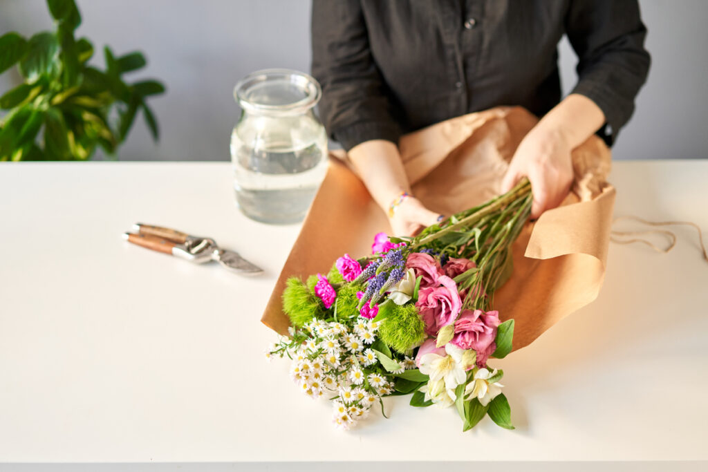 Cutting flowers