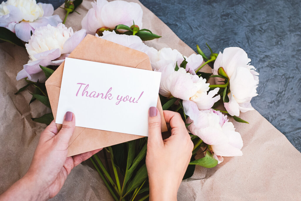 Flowers to say "Thank You"
